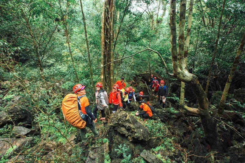 Jungle Trekking Through Rocky Terrain and Deep Forests in Phong Nha